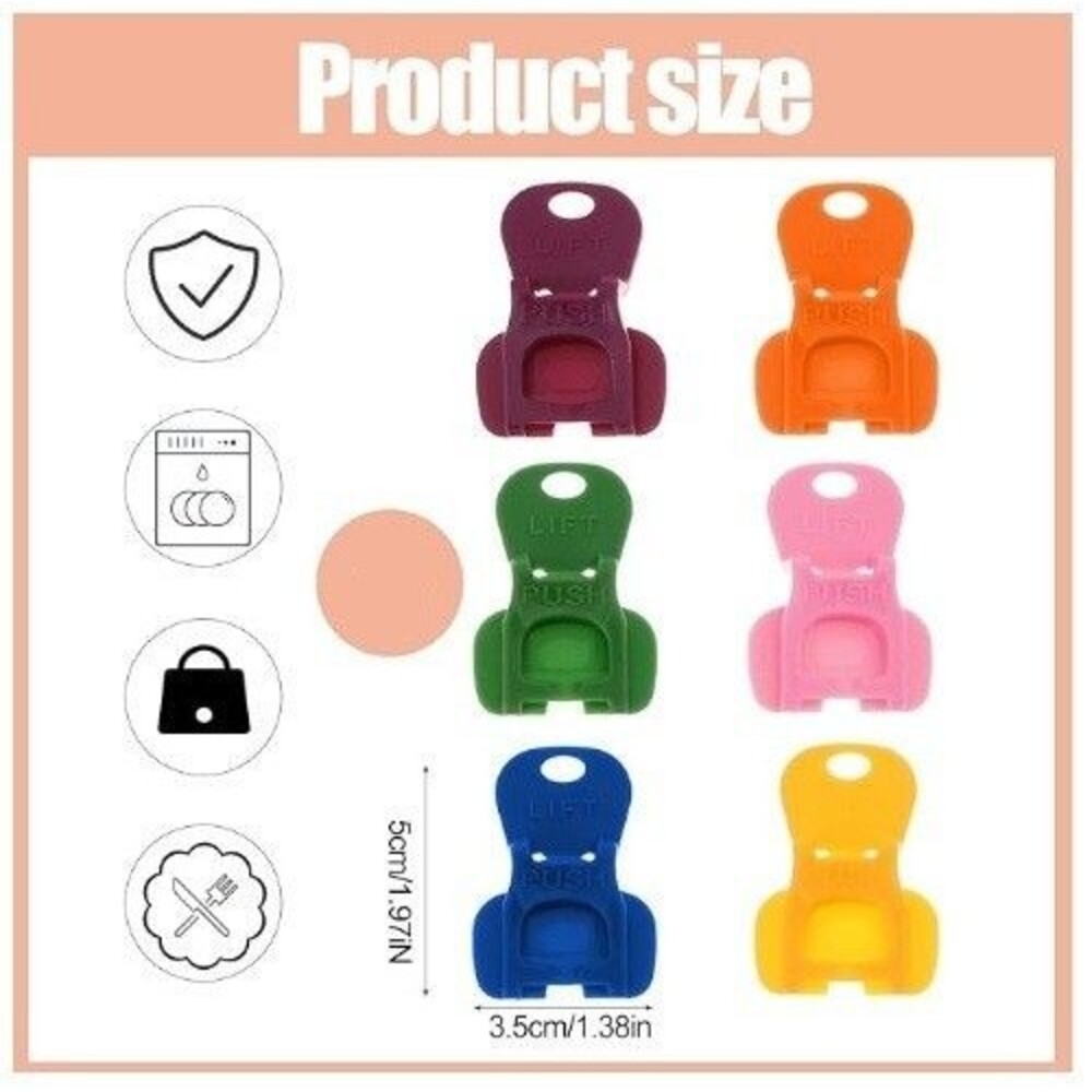 Soda Can Covers and Drink Protector Caps for Bugs and Dust - 6 pack